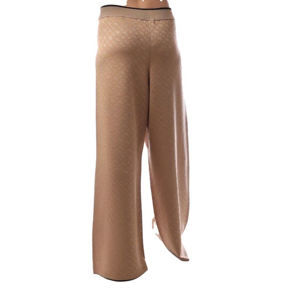Boss Womens/Ladies Filara Geometric Wide Leg Palazzo Trousers / Medium Beige - Picture 2 of 3